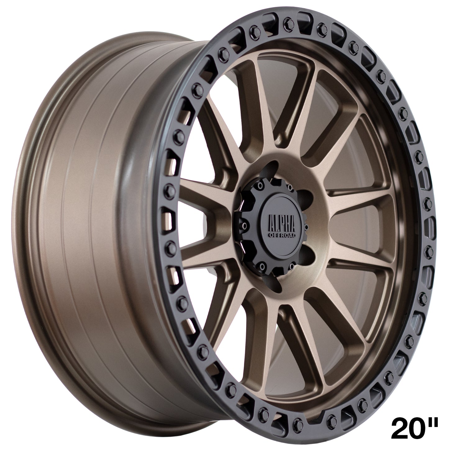 ALPHA PODIUM MATT BRONZE W/ MATT BLACK LIP