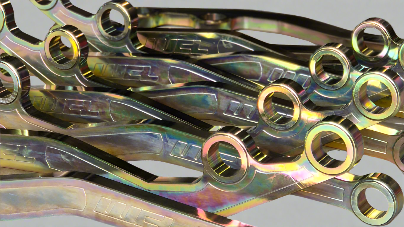 WALLY CUSTOMS BILLET RADIUS ARMS 2"-4" CASTOR CORRECTED