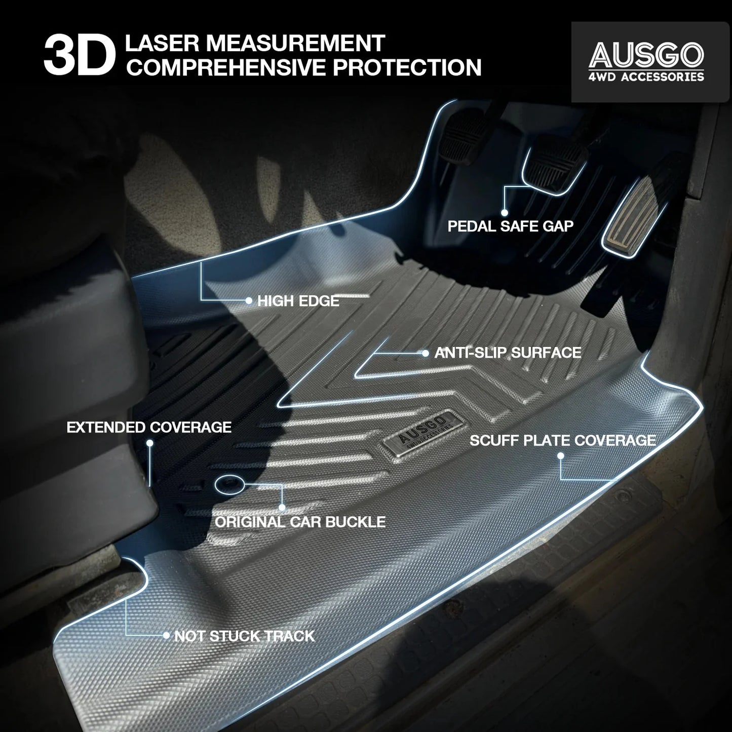4WD FLOOR MATS - NISSAN PATROL GQ Y60