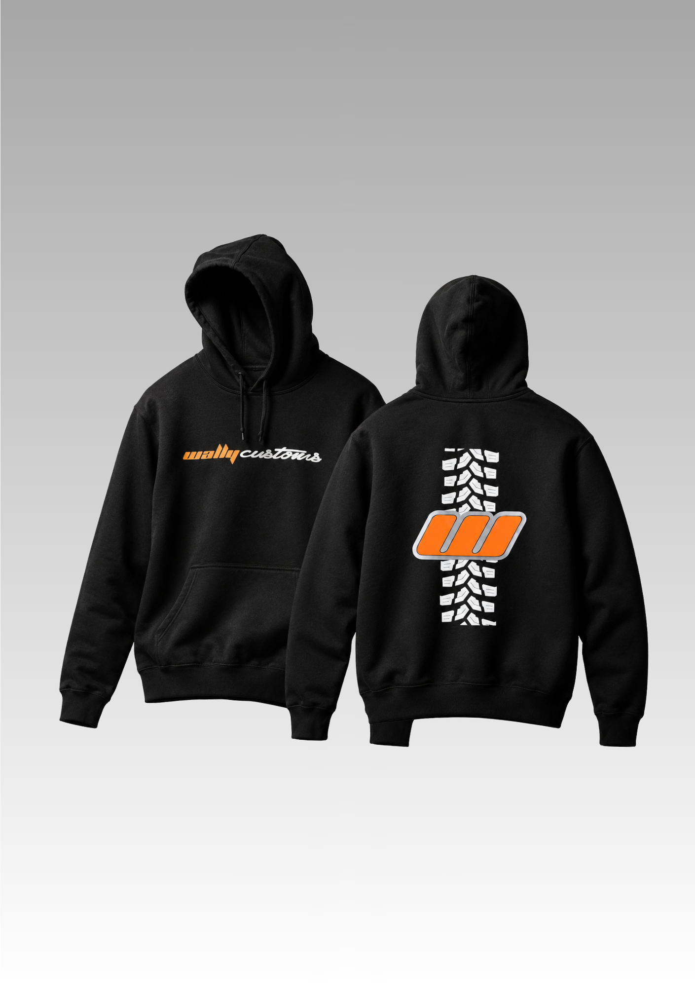 WALLY CUSTOMS BLACK HOODIE
