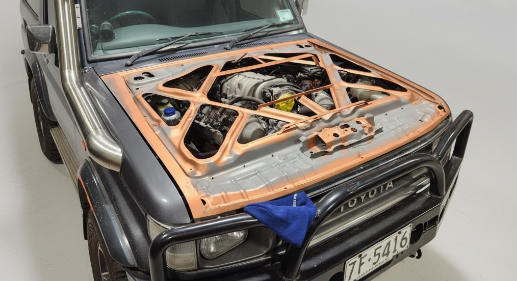 BONNET UPGRADE TO SUIT TOYOTA PRADO 71, 73, 78 SERIES