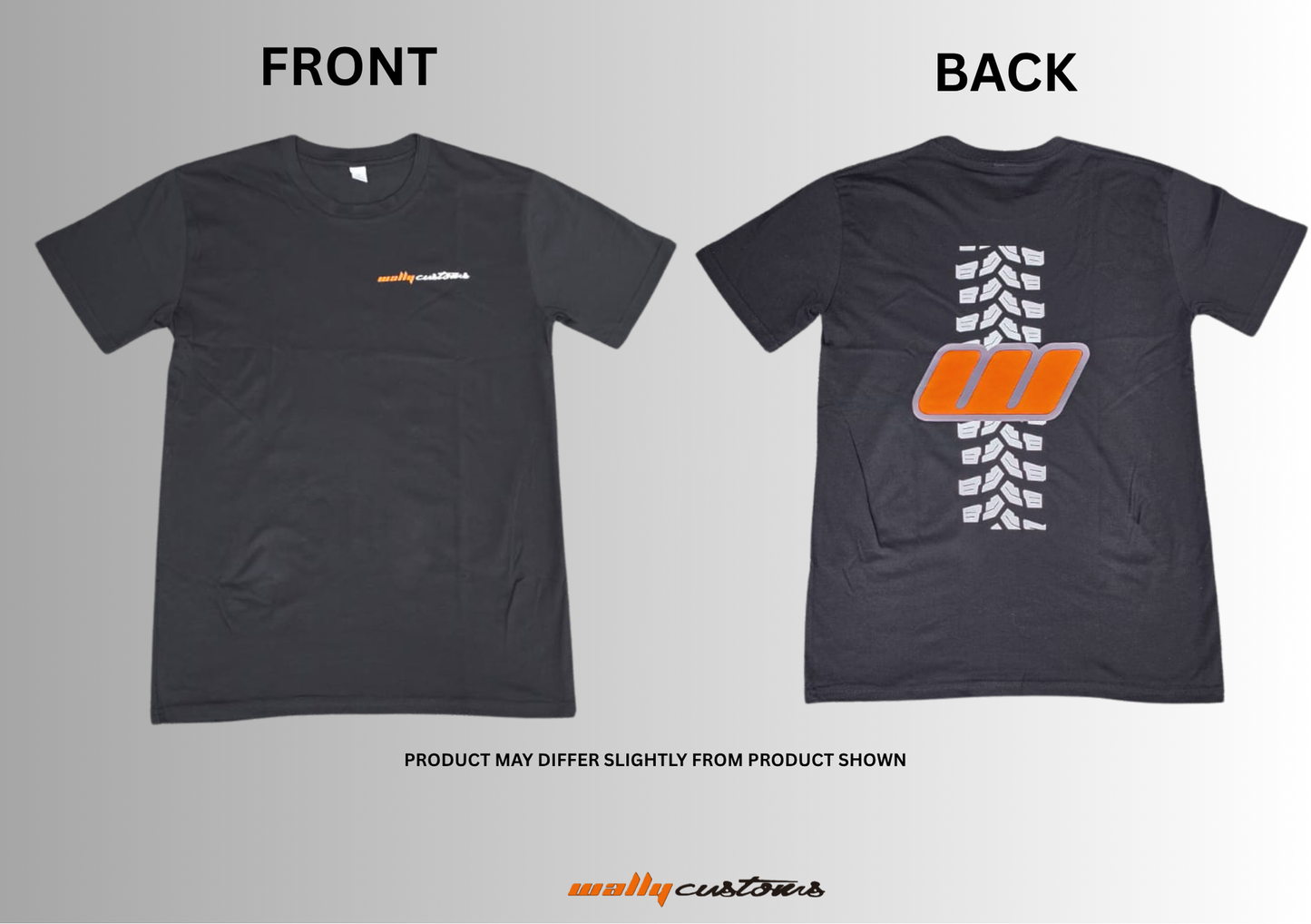 WALLY CUSTOMS BLACK T-SHIRT