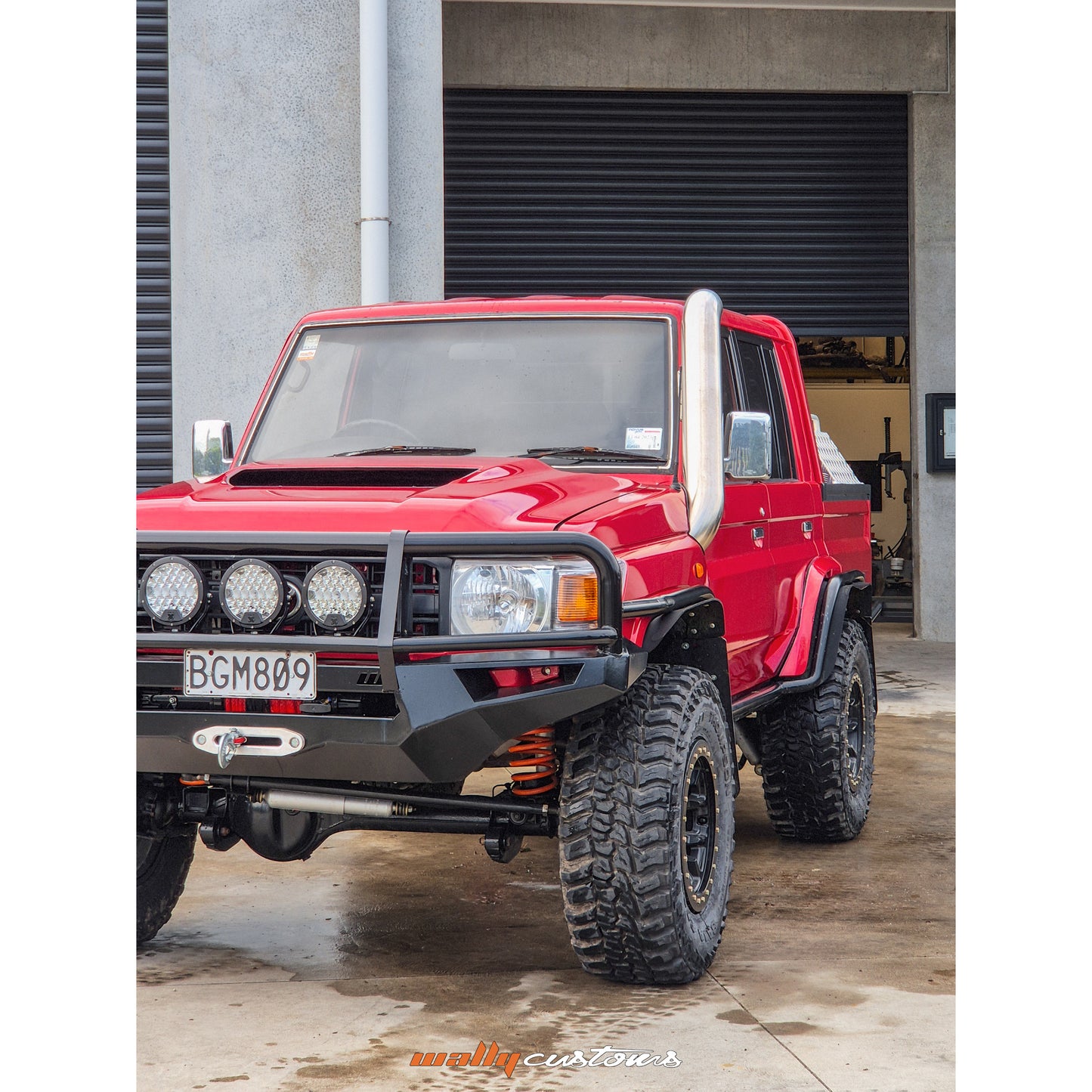 WALLY CUSTOMS 5'' SNORKEL TO SUIT TOYOTA LANDCRUISER 76/79 SERIES