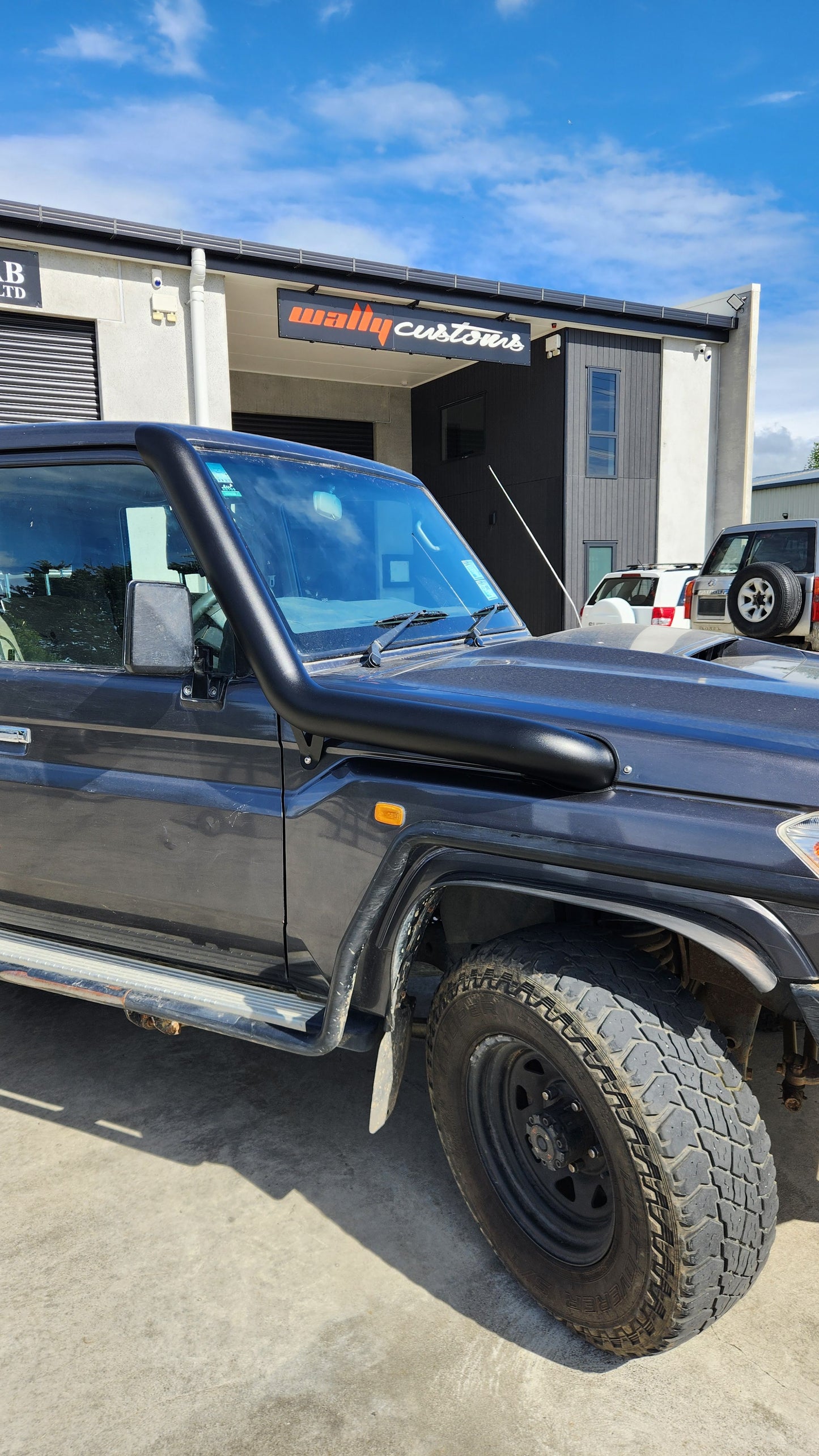 WALLY CUSTOMS 4'' SNORKEL TO SUIT TOYOTA LANDCRUISER 76/79 SERIES