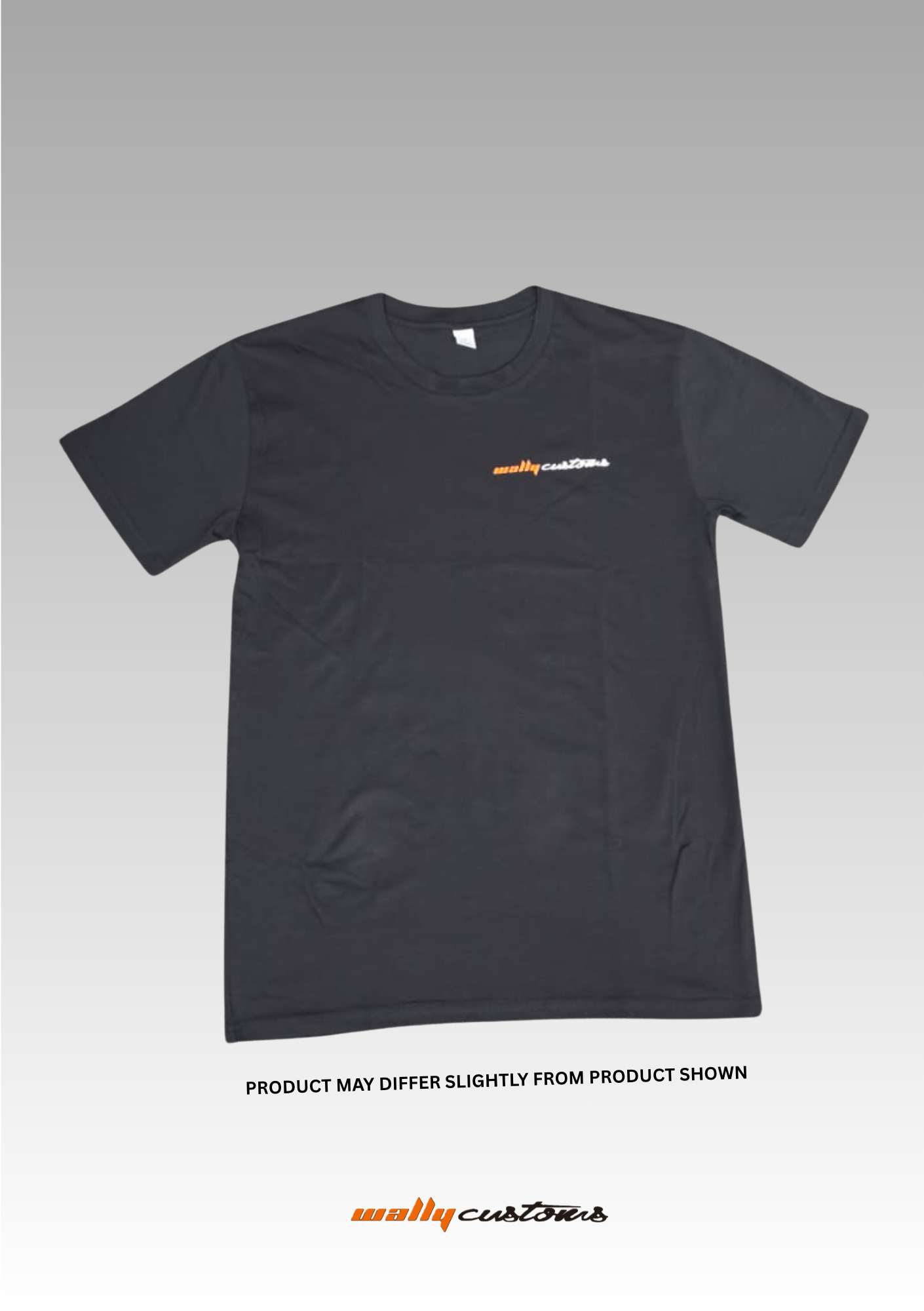 WALLY CUSTOMS BLACK T-SHIRT