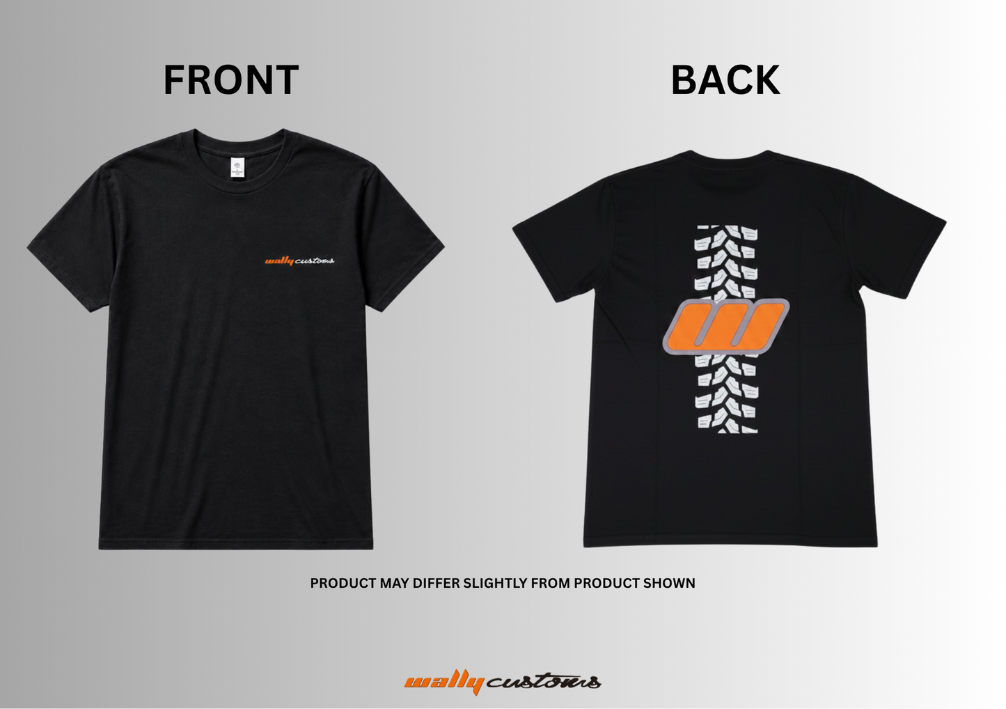 WALLY CUSTOMS BLACK T-SHIRT