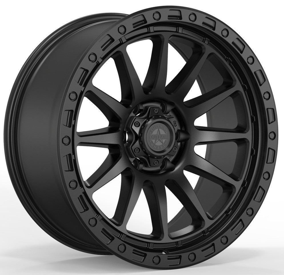 AMERICAN OUTLAW SPIKE SATIN BLACK