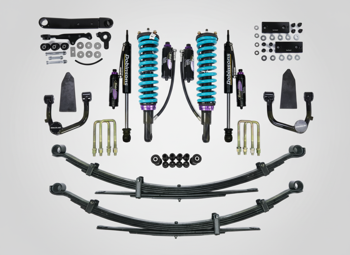 SUSPENSION FOR WIDE TRACK TOYOTA HILUX SR5 2021 ONWARDS ADVANCED KIT