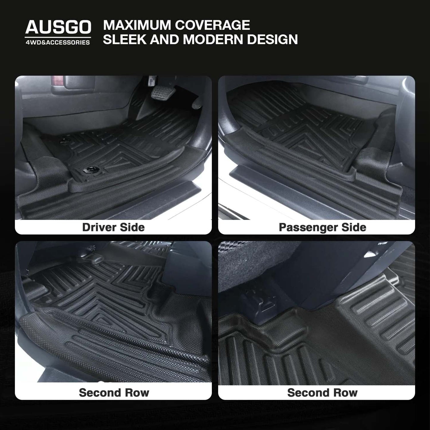 4WD FLOOR MATS - TOYOTA LANDCRUISER PRADO 150 SERIES