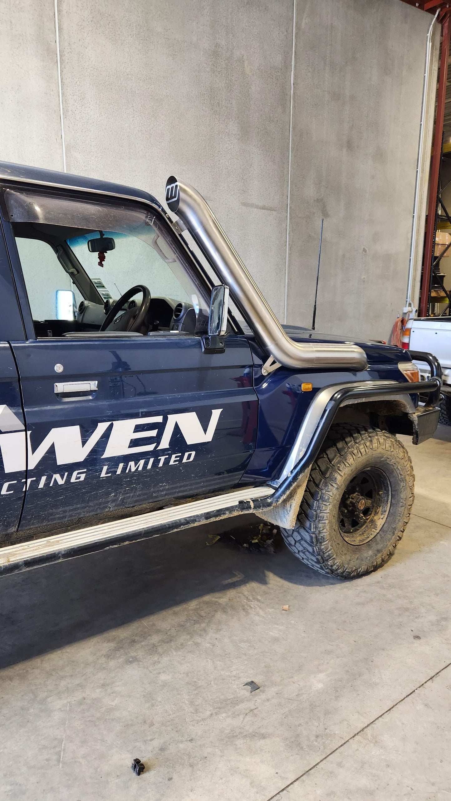WALLY CUSTOMS 5'' SNORKEL TO SUIT TOYOTA LANDCRUISER 76/79 SERIES