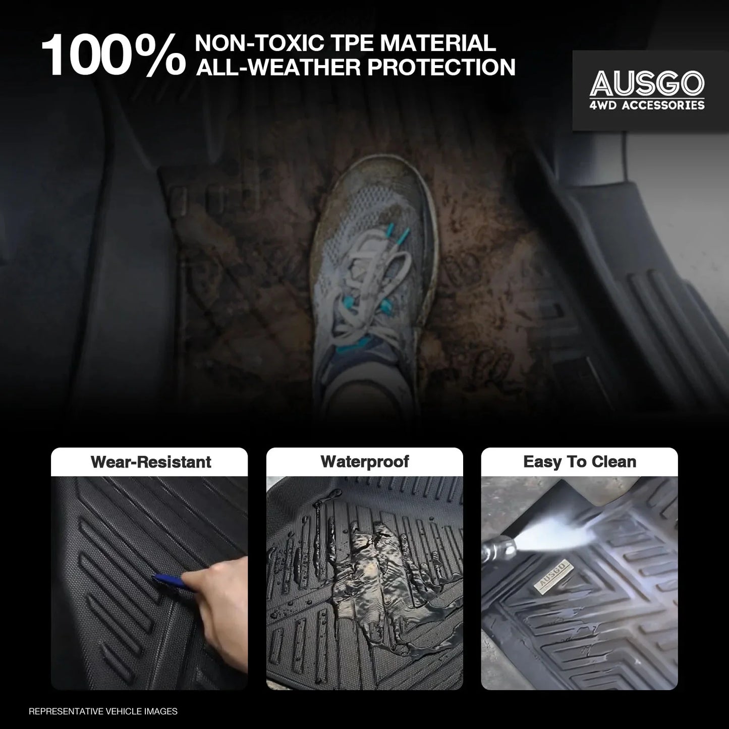 4WD FLOOR MATS - TOYOTA HILUX 2005-2015