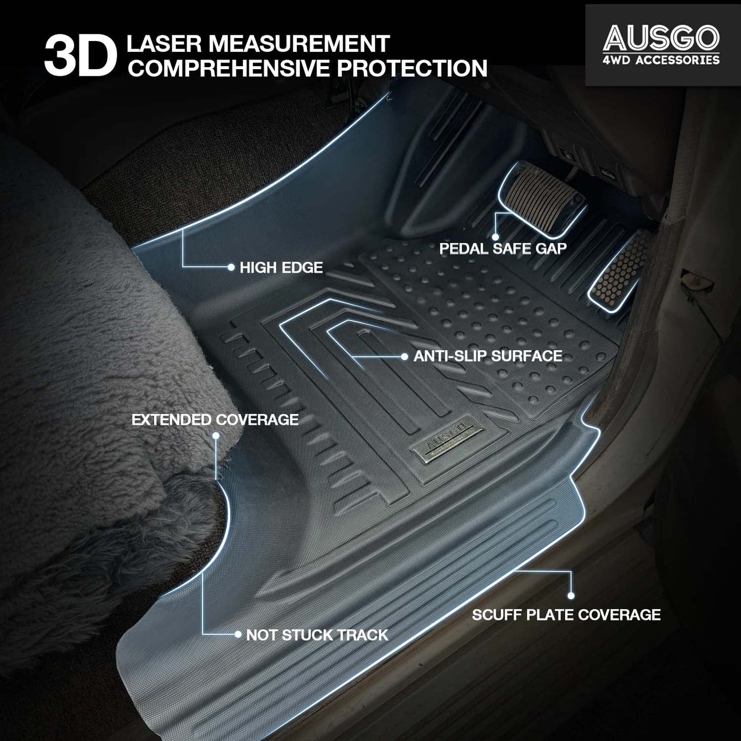 4WD FLOOR MATS - TOYOTA LANDCRUISER 80 SERIES
