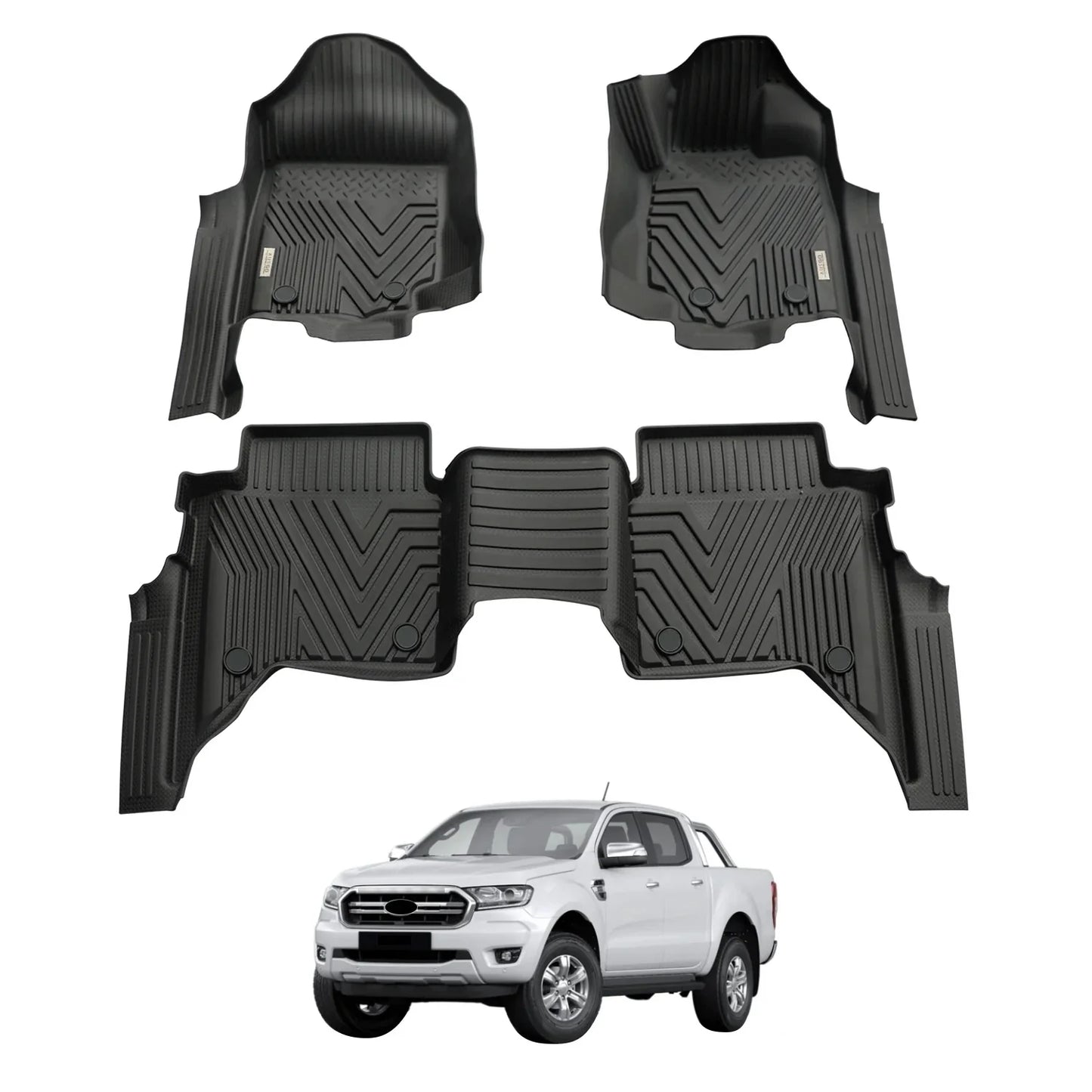 4WD FLOOR MATS (INJECTION) - FORD RANGER 2011-2022