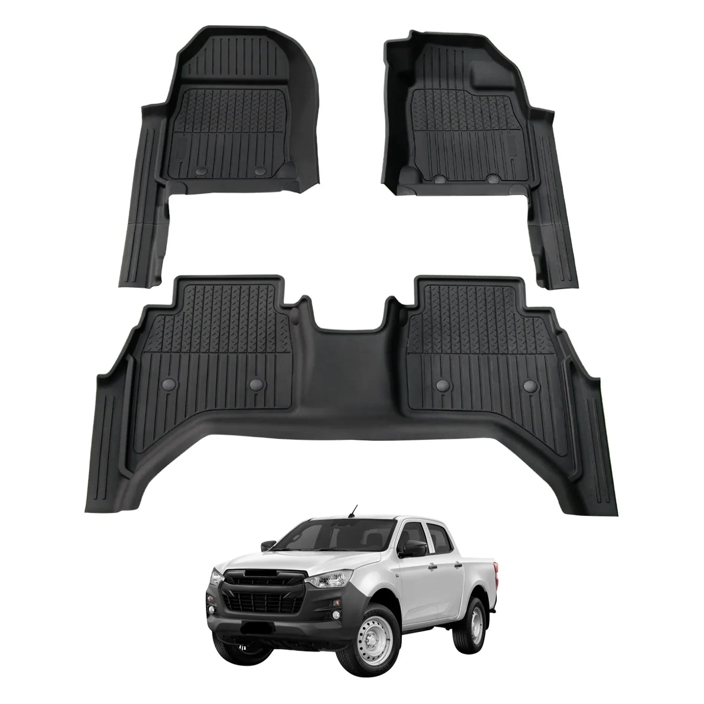 4WD FLOOR MATS (INJECTION) - ISUZU D-MAX 2020 -