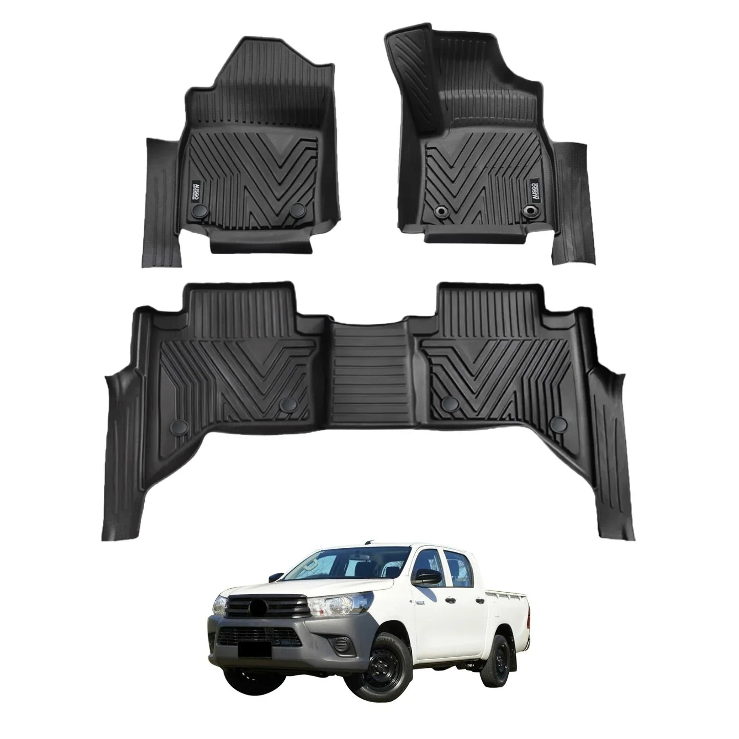 4WD FLOOR MATS (INJECTION) TOYOTA HILUX 2015 -