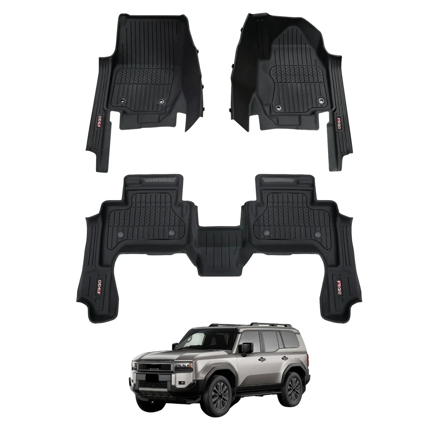 4WD FLOOR MATS (INJECTION) TOYOTA LANDCRUISER PRADO 250 SERIES