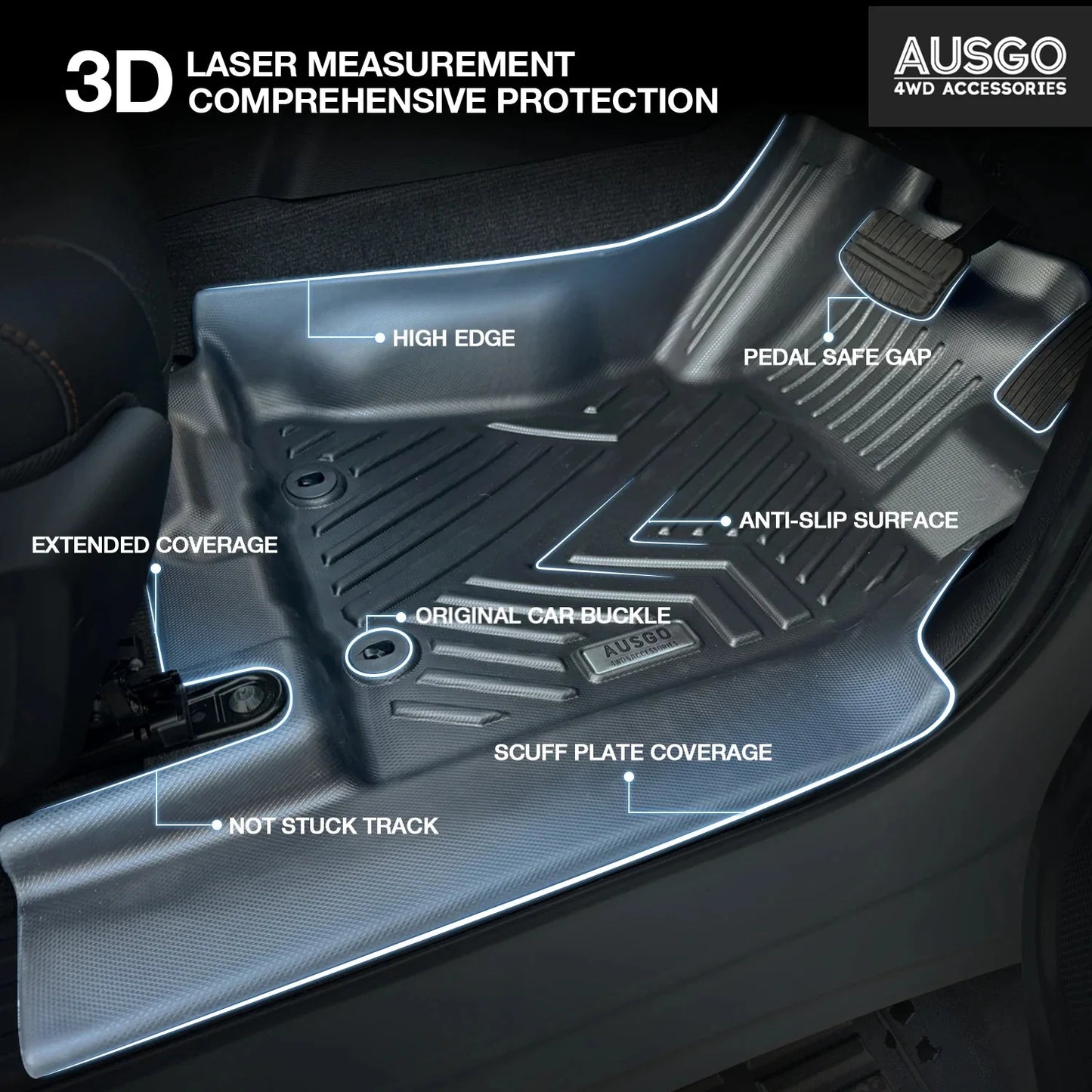 4WD FLOOR MATS - MITSUBISHI TRITON 2024 -