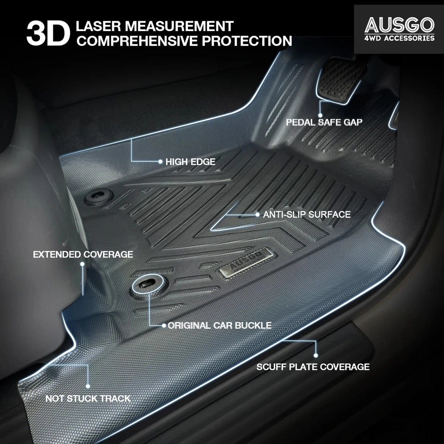 4WD FLOOR MATS - NISSAN PATROL Y62 2012 -