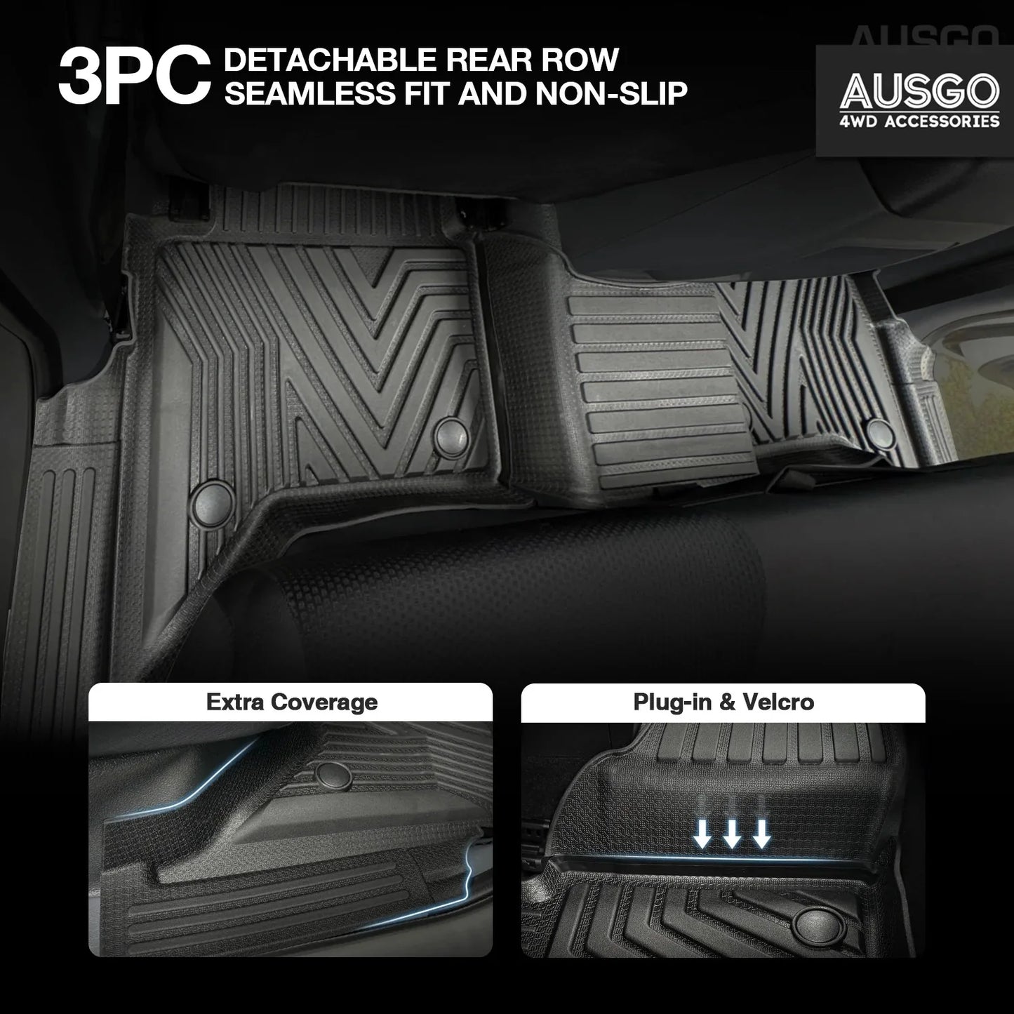 4WD FLOOR MATS (INJECTION) MAZDA BT-50 2011-2020