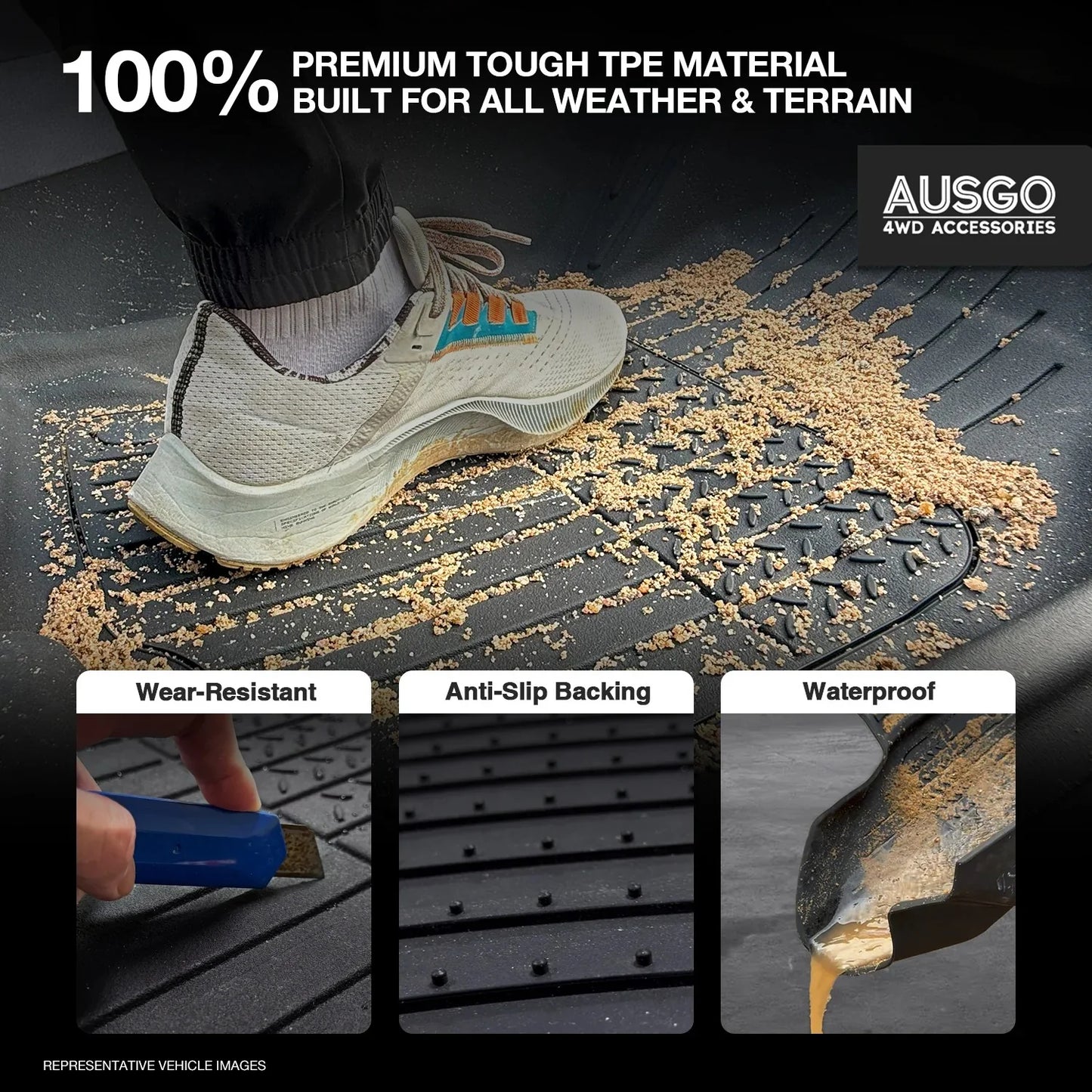 4WD FLOOR MATS (INJECTION) ISUZU MU-X 2021 -